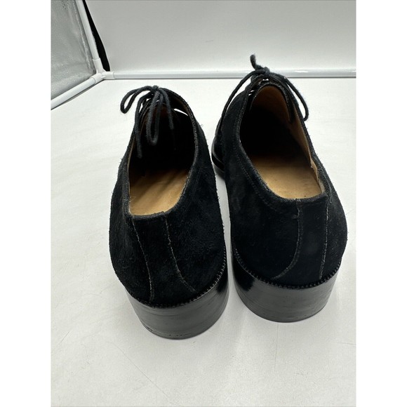 Moreschi mens oxford resort shoes 8.5 black luxury suede leather Lace Up main image 9